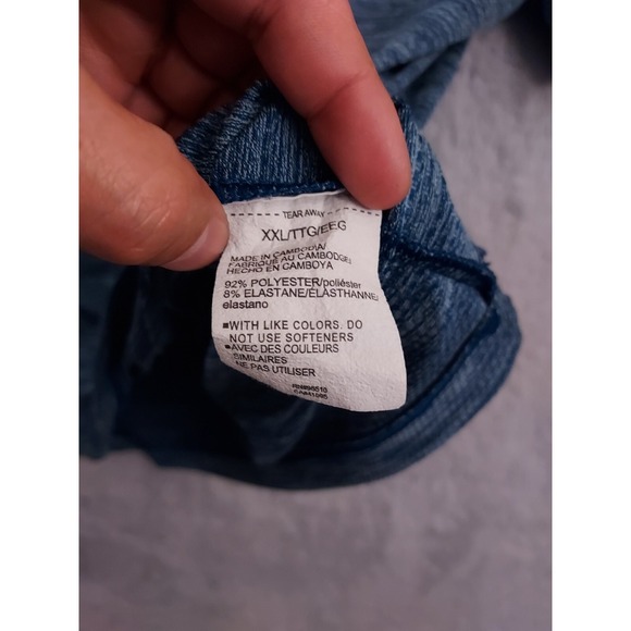 Under Armour Performance Polo Mens 2XL XXL Heather Blue Stretch Activewear Golf - Picture 6 of 9